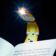 Kép 2/2 - Könyvjelző olvasólámpa - unikornis - sárga - Flexilight