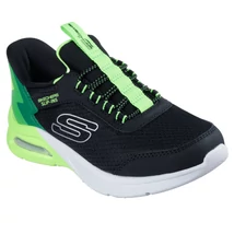 Skechers gyerekcipő - Skechers Slip-ins: Microspec Max - Brisk-Stripe - 403890L/BKLM