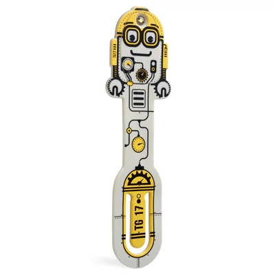 Könyvjelző olvasólámpa - robotos - szürke - Flexilight