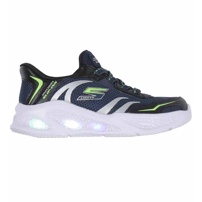 Skechers Slip-ins gyerekcipő - világítós Meteor-lights-brisk - 403848L/NVBK