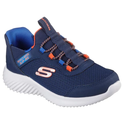 Skechers gyerekcipő - mosógépben mosható - Skechers Slip-ins: Bounder - Brisk-Burst - 403822L/NVBL