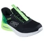 Skechers gyerekcipő - Skechers Slip-ins: Microspec Max - Brisk-Stripe - 403890L/BKLM
